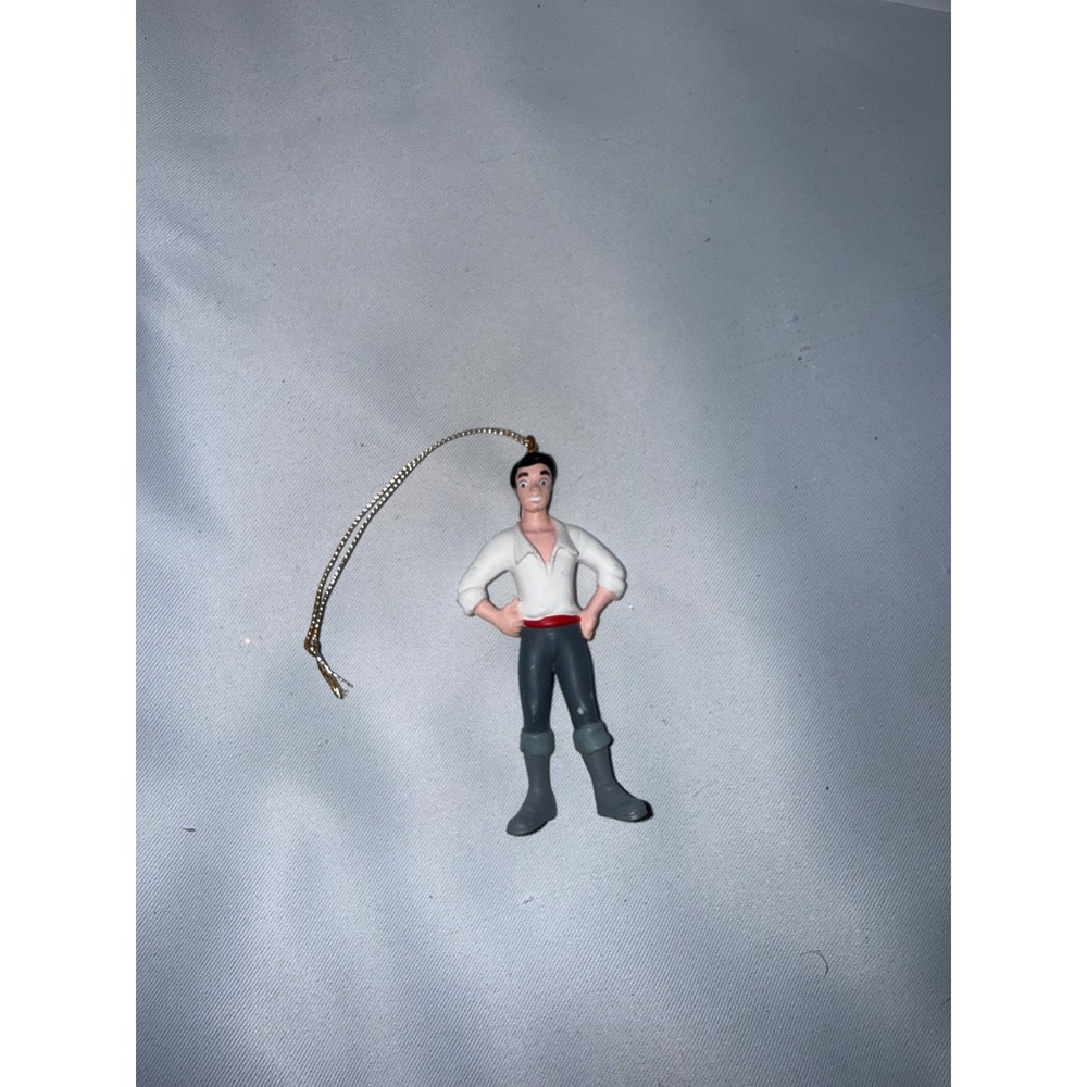 Disney The Little Mermaid Prince Eric Christmas Ornament‎ PVC Figure Holiday